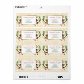 モダンヴィンテージ植物学の女王蜂                 ラベル (フルシート)