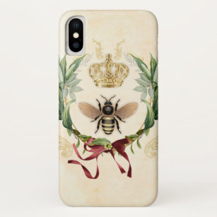 モダンヴィンテージ植物学の女王蜂 iPhone X ケース