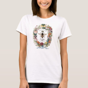 モダンヴィンテージ植物性女王蜂 Tシャツ