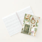 モダンヴィンテージ水絵を描色のギリシャ語 ノートブック (内部)