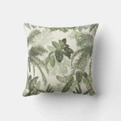 モダンヴィンテージ熱帯ジャング葉ル#1 #tropical クッション (裏面)