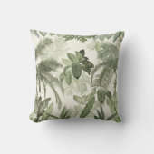 モダンヴィンテージ熱帯ジャング葉ル#1 #tropical クッション (正面)