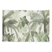 モダンヴィンテージ熱帯ジャング葉ル#1 #tropical 枕カバー (裏面)