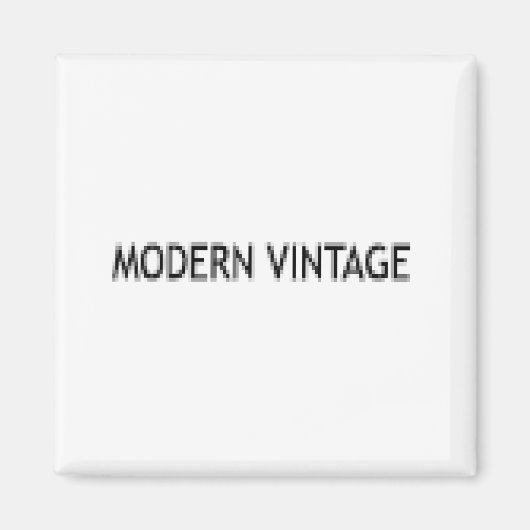 モダンヴィンテージ画素スタイル句 マグネット (正面)