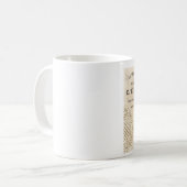 モダンヴィンテージ秋野生の七面鳥 コーヒーマグカップ (正面左)