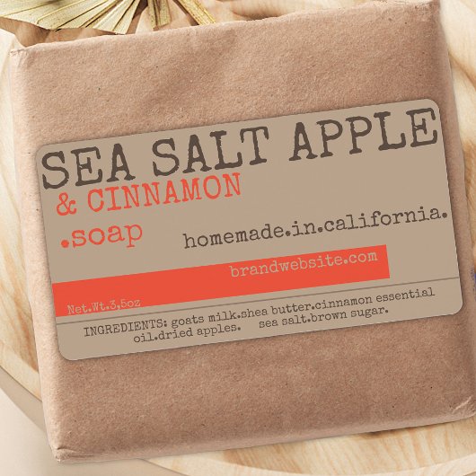 モダンヴィンテージ素朴スタイル石鹸の製品包装 ラベル
