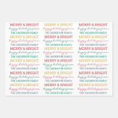 モダンヴィンテージ色数々の写真品揃え ラッピングペーパーシート (正面3)