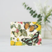 モダンヴィンテージ蝶の庭 ポストカード (スタンド正面)