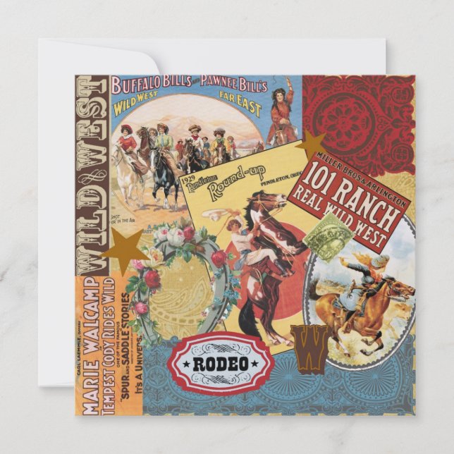 モダンヴィンテージ西部女性のカーボーイ (正面)