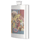 モダンヴィンテージ西部女性のカーボーイ フラスク (左)