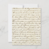 モダンヴィンテージ赤いハートハッピーバレンタインデー ノートカード (裏面)