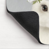 モダンヴィンテージ農家の白うさぎ マウスパッド (コーナー)