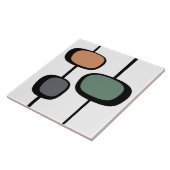 モダンヴィンテージ1950年代ミッドセンチュリーデザイン抽象芸術 タイル (側面)