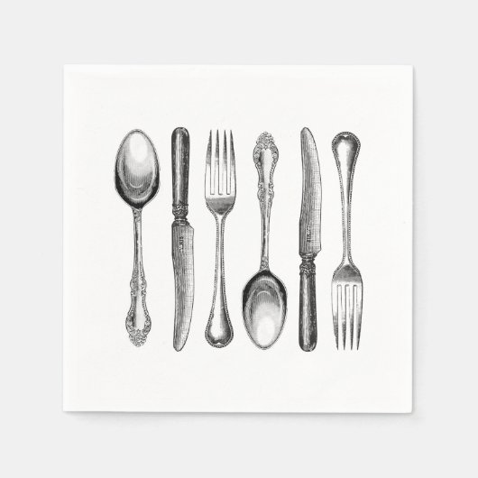 モダンヴィンテージ スタンダードカクテルナプキン (正面)