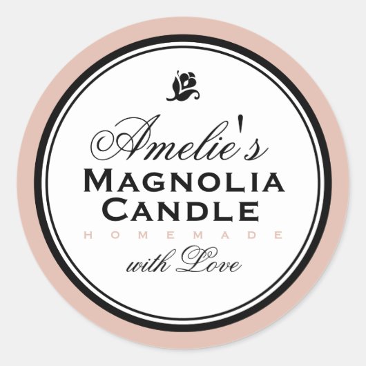 モダンヴィンテージ |ステッパーソナライズされたカー ラウンドシール (正面)