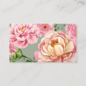 モダンヴィンテージ、フローラ結婚のレジストリカード エンクロージャーカード (裏面)