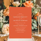 モダンヴェロナシンプルサンセット結婚写真 招待状