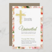 モダン三角形ウィメンズバイブル勉強招待状 招待状 (正面/裏面)