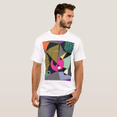 モダン三角形:メンフィススタイルパターン。 Tシャツ (正面フル)