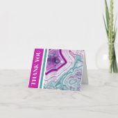 モダン上エレガント手 サンキューカード (正面)