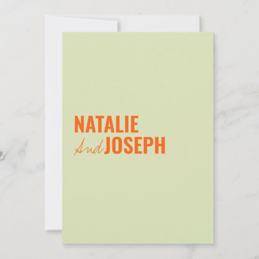 モダン上品な明伝統的カラフル結婚るい 招待状 (裏面)