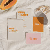 モダン上品な明伝統的カラフル結婚るい 招待状