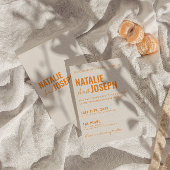 モダン上品な明伝統的カラフル結婚るい 招待状