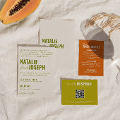 モダン上品な明伝統的カラフル結婚るい 招待状