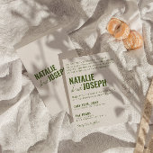 モダン上品な明伝統的カラフル結婚るい 招待状