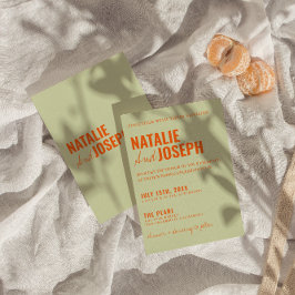 モダン上品な明伝統的カラフル結婚るい 招待状