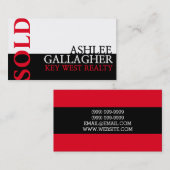 モダン不動実在産資産代理店ビジネ 名刺 (正面/裏面)