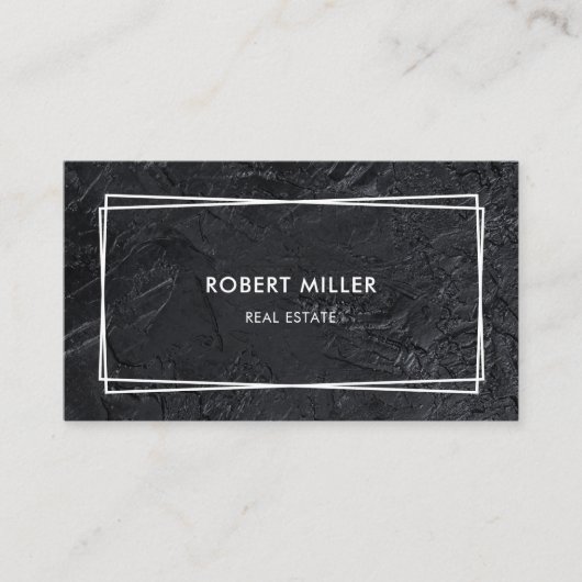 モダン不動産仲介業者ブラックストーン 名刺 (正面)