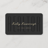 モダン不動産仲介業者ブラック実在エテート業者 名刺 (正面)