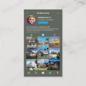 モダン不動産仲介業者モノグラム実在インスタグラムエステートセージ 名刺 (正面)