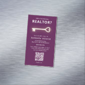 モダン不動産仲介業者実在エステート剤グレープワイン マグネット名刺 (インサイチュ)