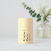 モダン不動産仲介業者実在エステート剤ブラック金ゴールド 名刺 (スタンド正面)