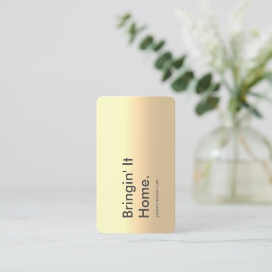 モダン不動産仲介業者実在エステート剤ブラック金ゴールド 名刺 (スタンド正面)