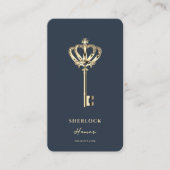 モダン不動産仲介業者実在エテートマーケティングQR 名刺 (正面)