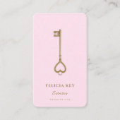 モダン不動産仲介業者実在エージェントイニシャル 名刺 (正面)