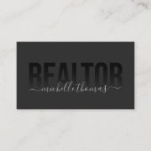 モダン不動産仲介業者実在プロフェッショナル写真 名刺 (正面)