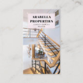 モダン不動産仲介業者実在不動産 名刺 (正面)