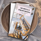 モダン不動産仲介業者実在不動産 名刺