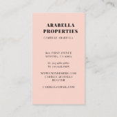 モダン不動産仲介業者実在写真名刺 名刺 (裏面)