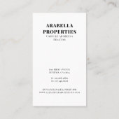 モダン不動産仲介業者実在写真 名刺 (裏面)