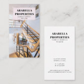 モダン不動産仲介業者実在名物名刺 名刺 (正面/裏面)