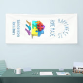 モダン不動産仲介業者広告促進 横断幕 (トレードショー)