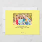 モダン不気味Pumpkin Scriptハロウィーン写真 シーズンカード (裏面)