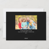 モダン不気味Pumpkin Scriptハロウィーン写真 シーズンカード (裏面)