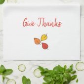 モダン与えと葉 キッチンタオル (折り畳み)