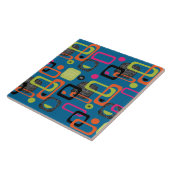 モダン世紀半ファンキーば幾何学模様 タイル (側面)